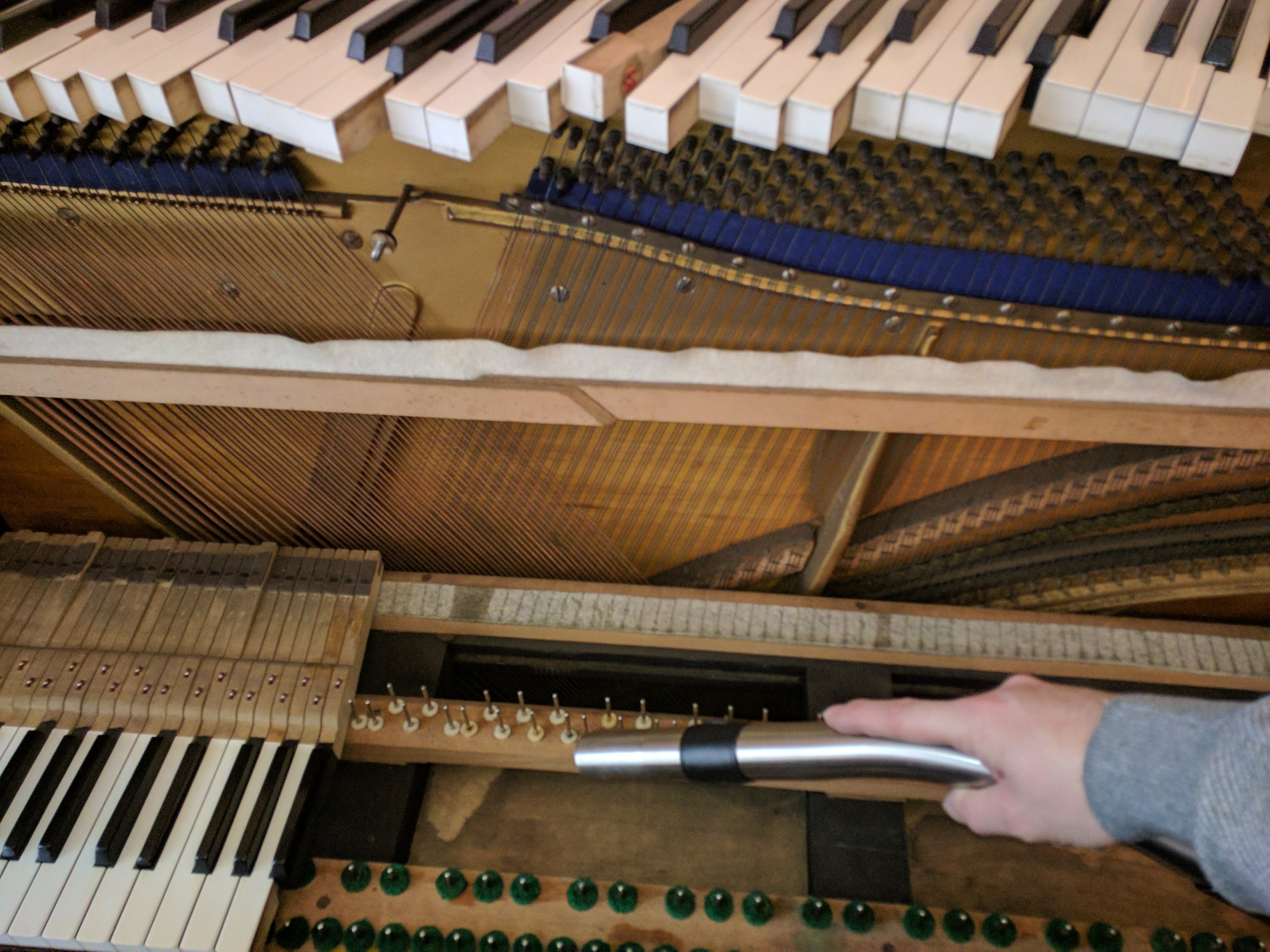 Cleaning an Upright Piano