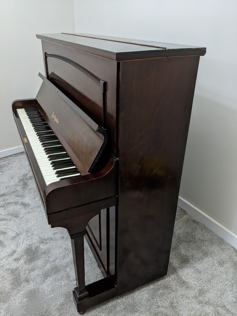 Side View of c9130s Boyd Upright Piano