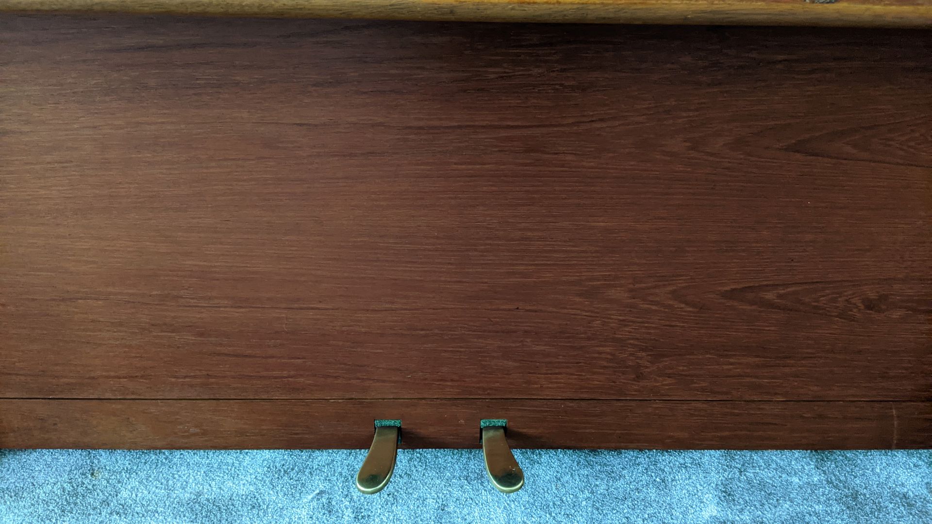 view of Pedals on thec1973 Welmar Upright Piano